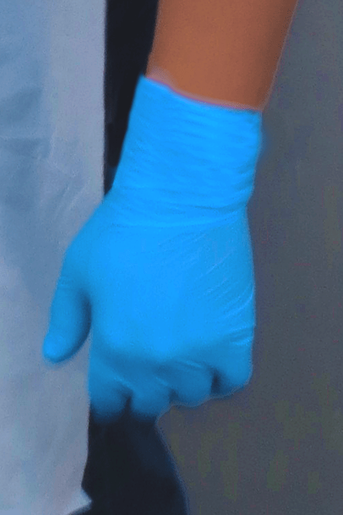 guante de nitrilo de 12 pulgadas